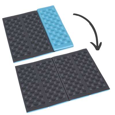 Folding foam mat for seating tourist blue