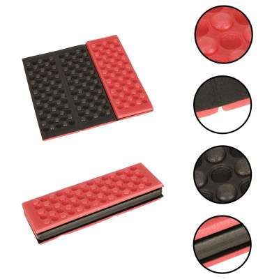 Folding foam mat for seating tourist red