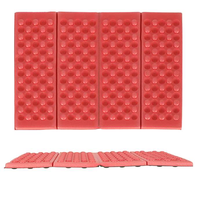 Folding foam mat for seating tourist red