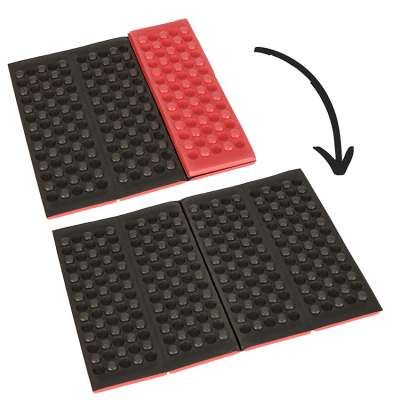 Folding foam mat for seating tourist red