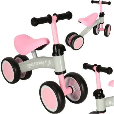Four-wheeled balance bike Trike Fix Tiny pink