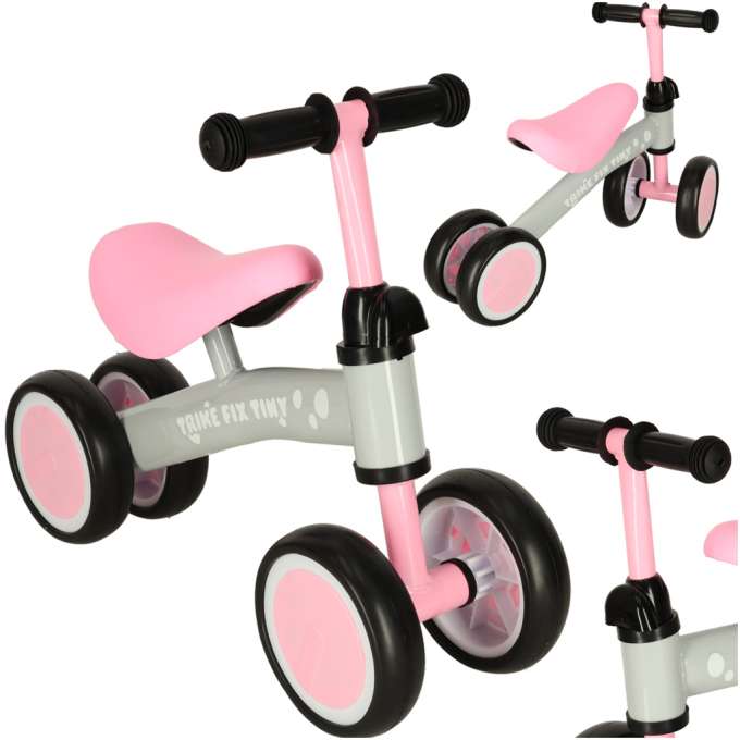 Four-wheeled balance bike Trike Fix Tiny pink