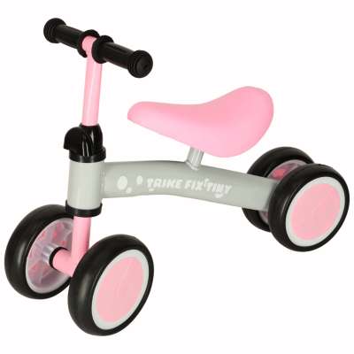Four-wheeled balance bike Trike Fix Tiny pink