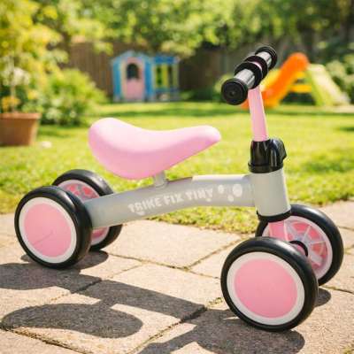Four-wheeled balance bike Trike Fix Tiny pink