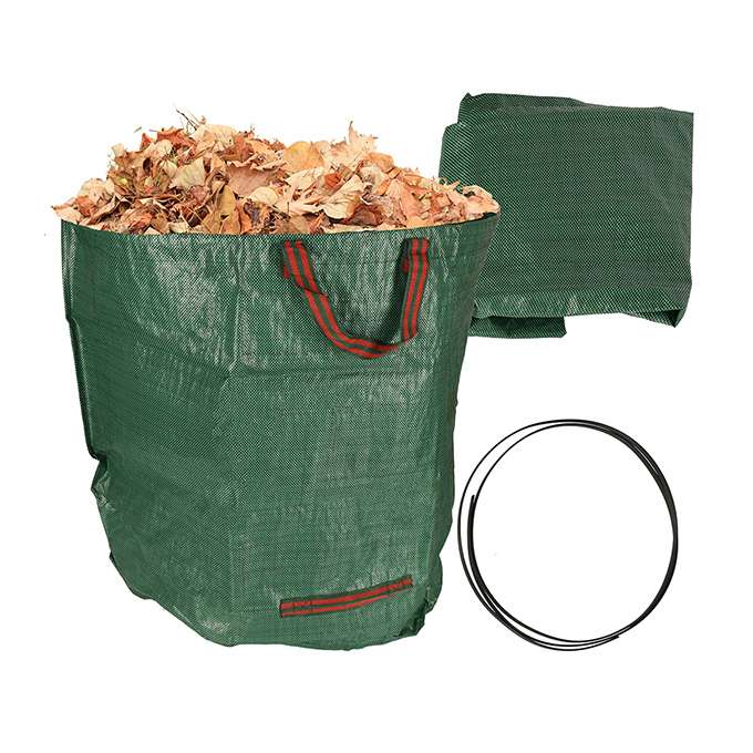 Garden leaf waste garbage can 270l bag large