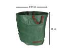 Garden leaf waste garbage can 270l bag large 4