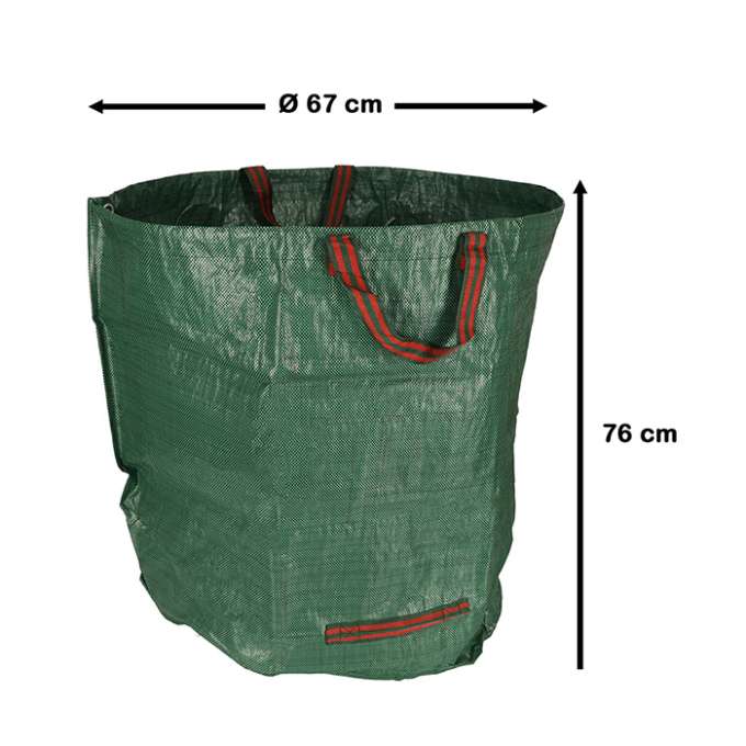 Garden leaf waste garbage can 270l bag large