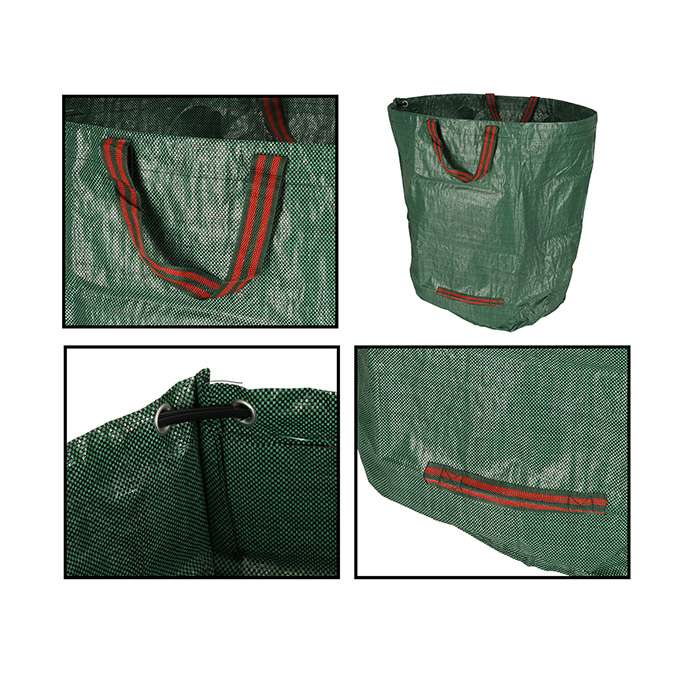 Garden leaf waste garbage can 270l bag large