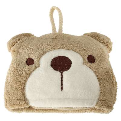 Hand towel for children 42x25cm brown teddy bear