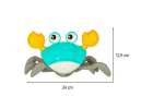 Interactive crab crawler with sound green 12