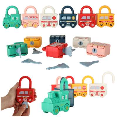 Log cars Montessori sensory toy