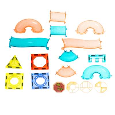 Magnetic blocks marble ball track glowing 202 pieces