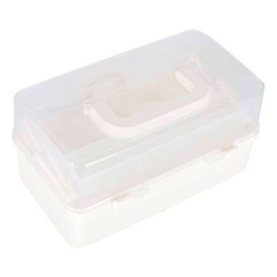 Organizer na leki pojemnik pudełko kasetka apteczka duży XL na zamek skrzynka 29x19x15,5 cm