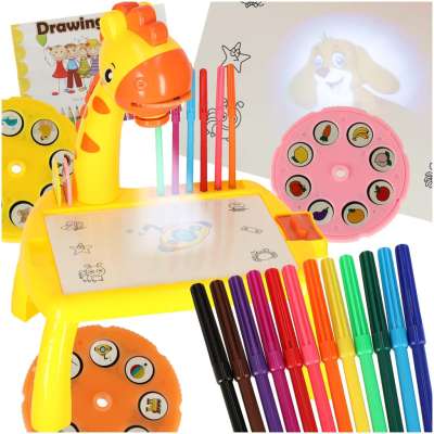 Projector projector drawing table giraffe yellow