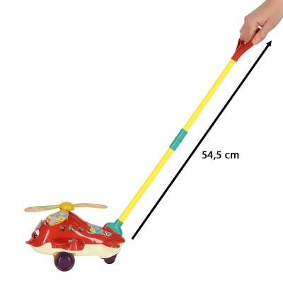 Pusher on a stick helicopter plane with sound