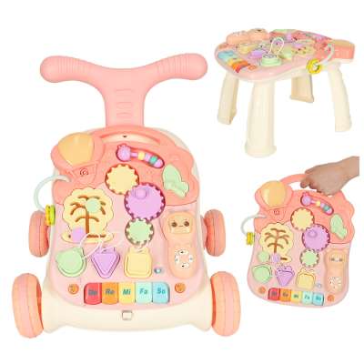 Pusher walker interactive educational table 3-in-1