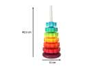 Rainbow tower pyramid pinwheel spiral for stacking 5