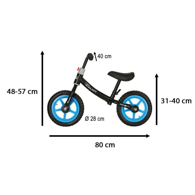 Rowerek biegowy Trike Fix Balance ultra lekki 1,8kg czarny niebieski
