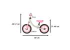 Rowerek biegowy Trike Fix Balance ultra lekki 1,8kg szary różowy 6