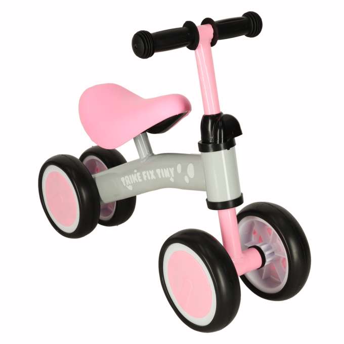 Rowerek biegowy Trike Fix Tiny jeździk chodzik 4 koła regulacja kierownicy różowy