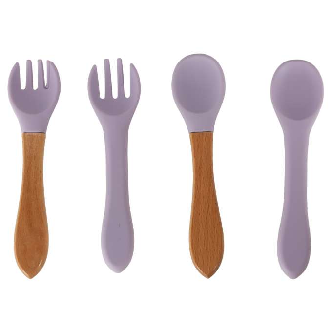 Silicone dishes for kids crab set of 9 items purple