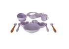Silicone dishes for kids crab set of 9 items purple 11