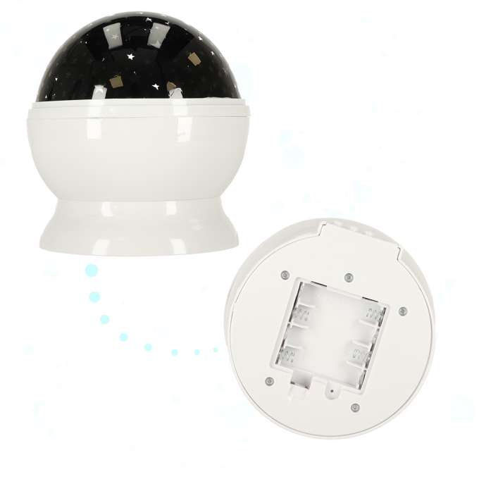 Star projector night light 2-in-1 USB white