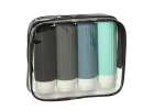 Transparent cosmetic bag travel organizer for airplane 3 pieces 10