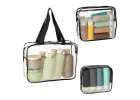 Transparent cosmetic bag travel organizer for airplane 3 pieces 12
