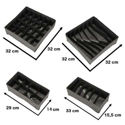 Underwear drawer organizer socks 4 pieces