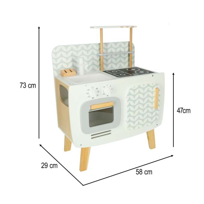 Wooden kitchen MDF LULILO retro accessories