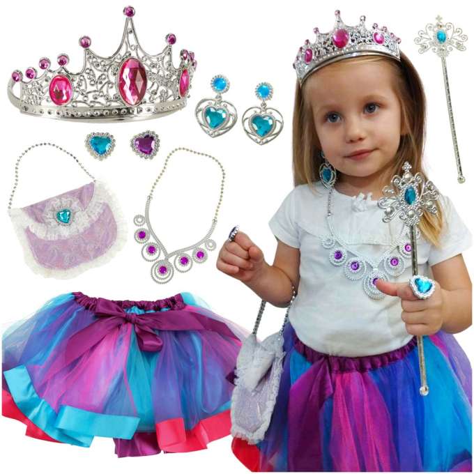 Costume queen costume princess crown handbag 9 elements