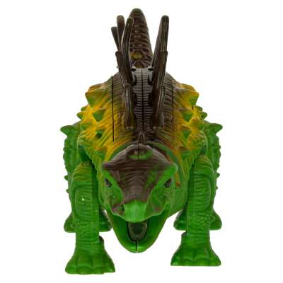 Dinosaur stegosaurus interactive battery toy walks lights roars