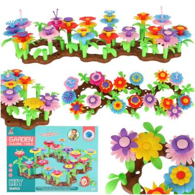 Flowers creative blocks flower garden 104 pieces