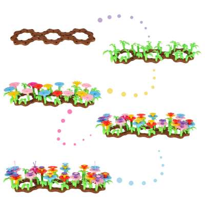 Flowers creative blocks flower garden 104 pieces