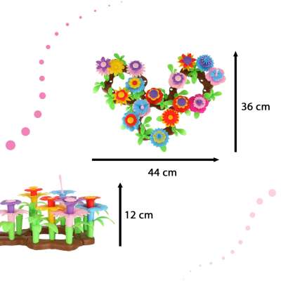Flowers creative blocks flower garden 104 pieces