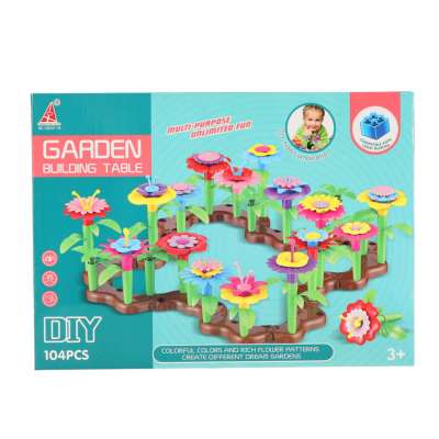 Flowers creative blocks flower garden 104 pieces