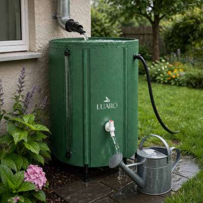 LUARO Rainwater tank rain barrel 500l