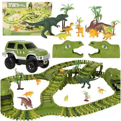 Race track dinosaurs car 240 elements