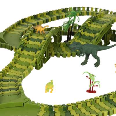 Race track dinosaurs cars 240 elements