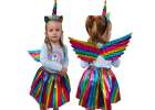 Unicorn costume skirt headband multicolor 6