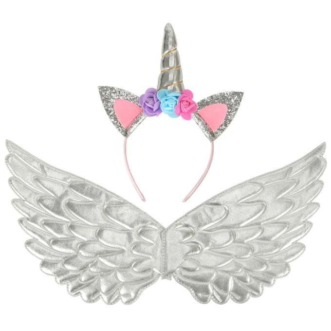 Unicorn costume skirt headband silver
