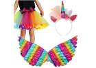 Unicorn costume skirt headband wings 1