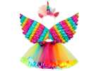 Unicorn costume skirt headband wings 6