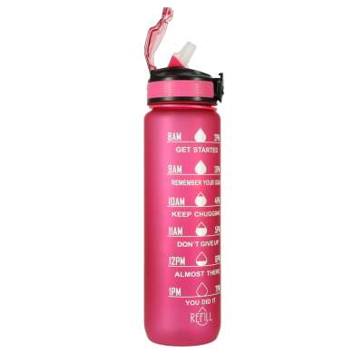Water bottle bidon 1l pink