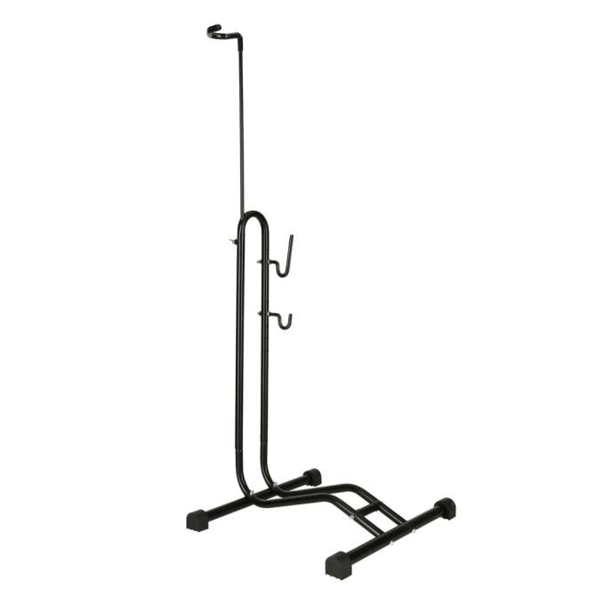 Bike rack stand black metal steel bicycle strong