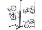 Bike stand RALLEX for service bike, free-standing, metal, black 1