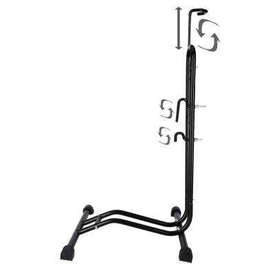 Bike stand RALLEX for service bike, free-standing, metal, black