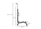 Bike stand RALLEX for service bike, free-standing, metal, black 7