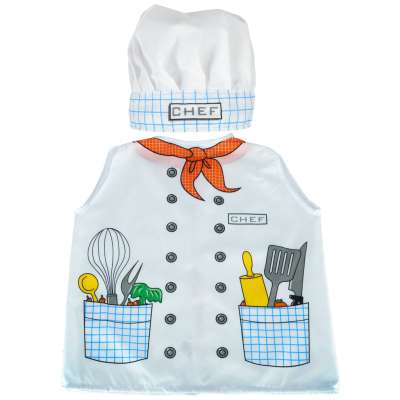 Carnival costume cook baker 3-8 years old